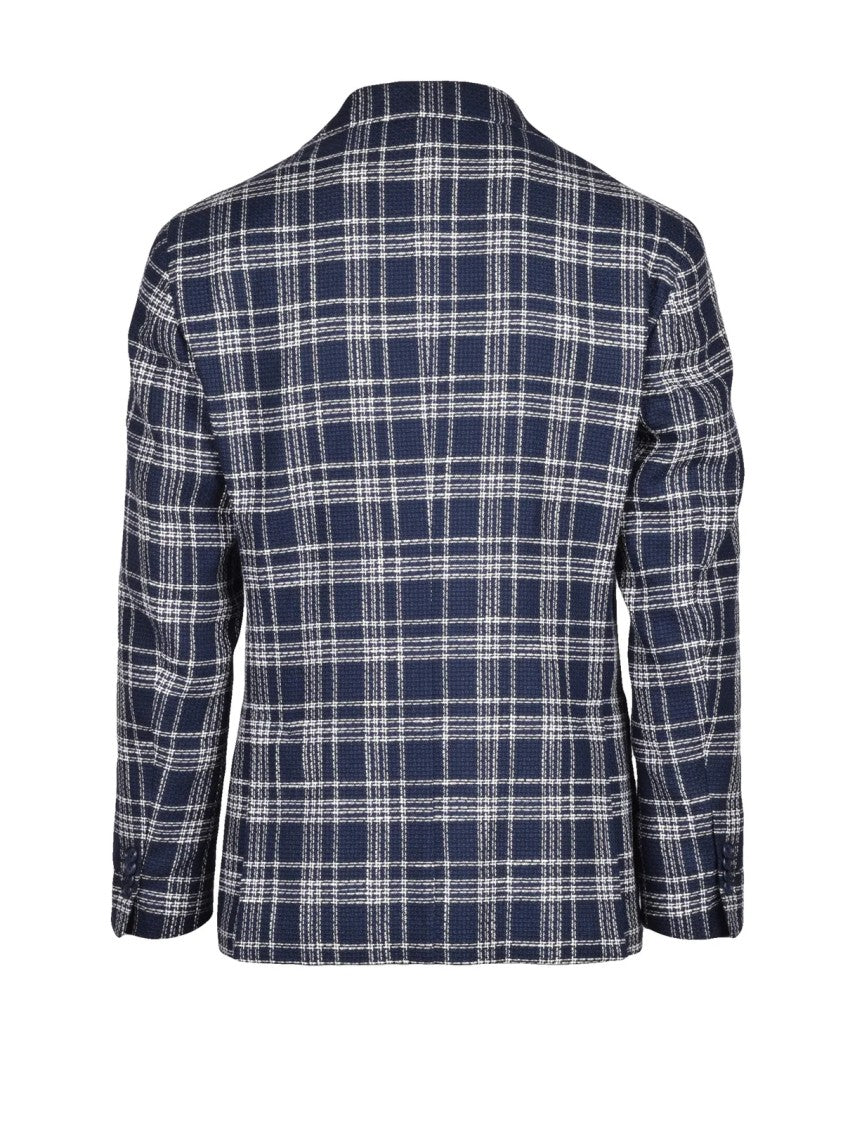 Luigi Bianchi Rounded Blazer Jacket - Blue