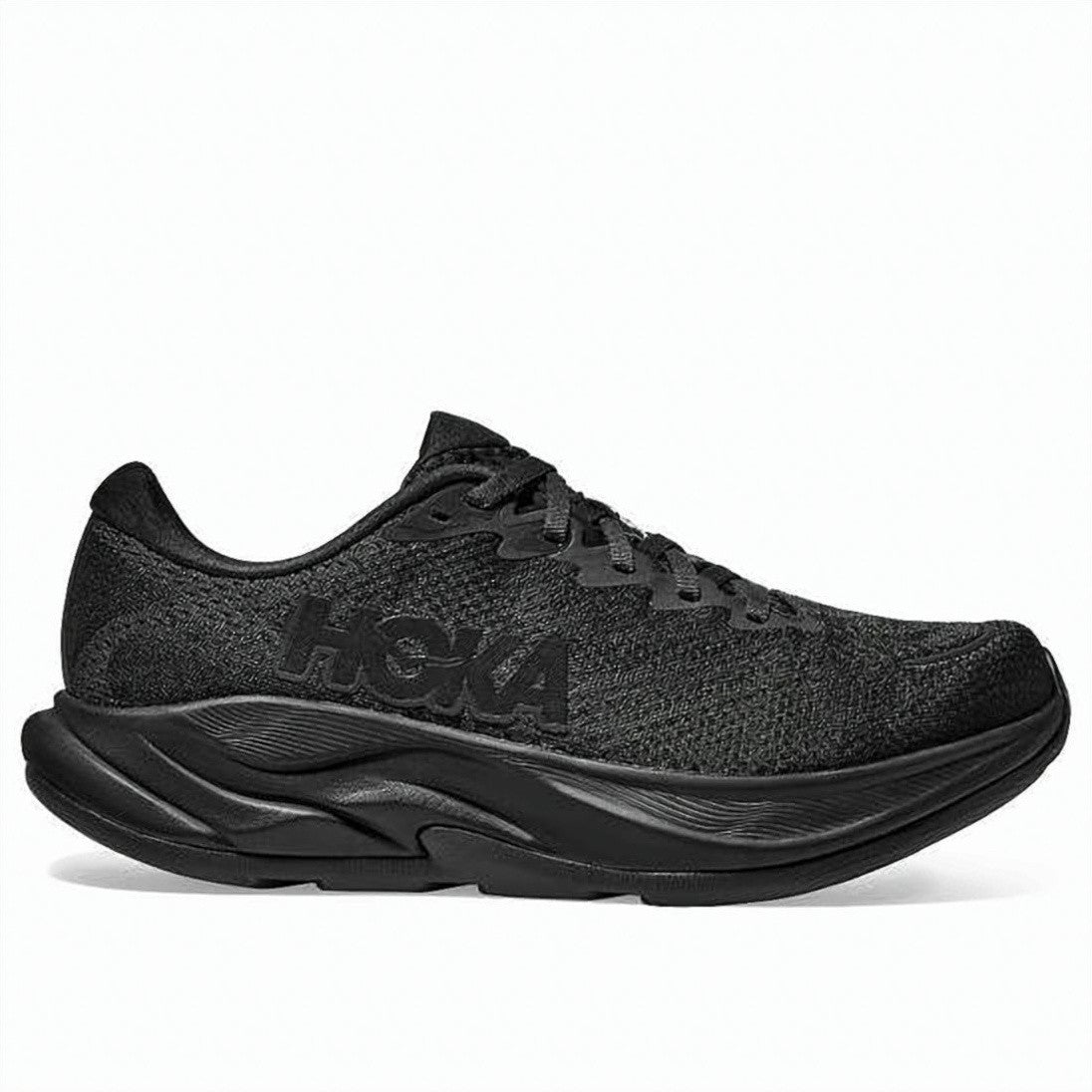 Hoka Breathable Mesh Black Sneakers With Sculpted Eva Midsole