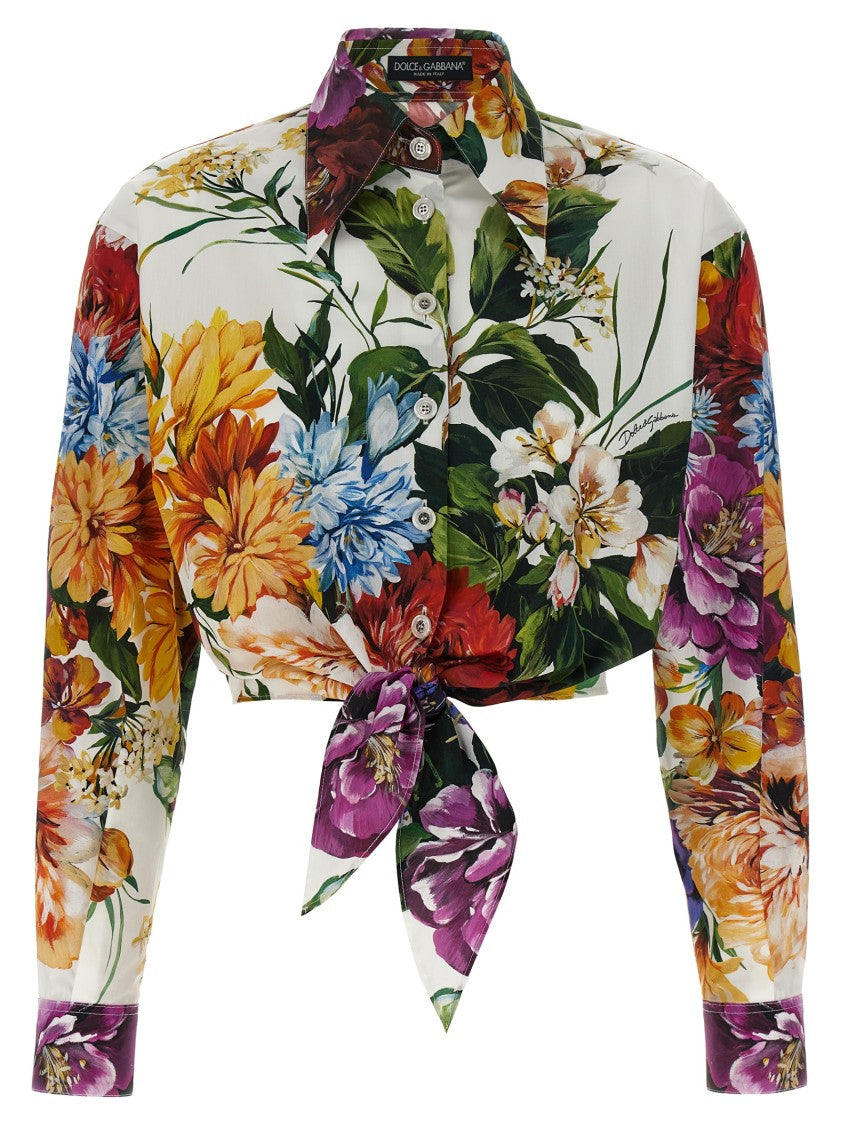 Dolce & Gabbana Floral Crop Shirt