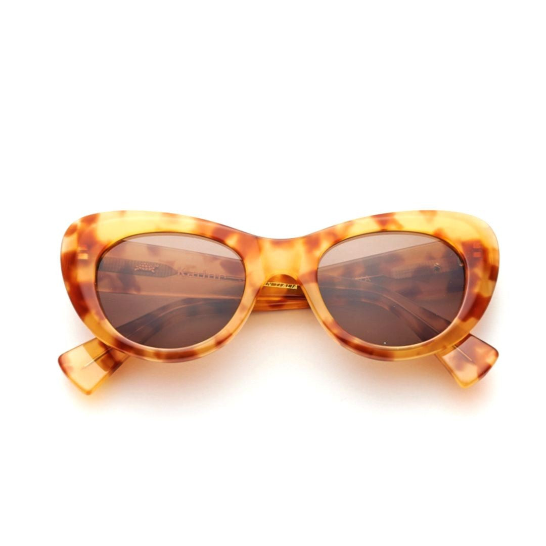 Kador Diva Oversized Tortoiseshell Cat-Eye Sunglasses With Brown Lenses