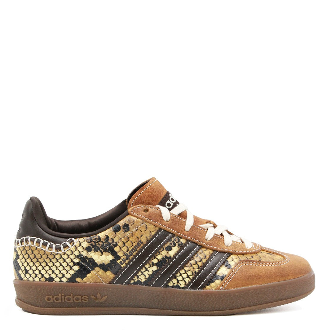 Adidas By Wales Bonner Brown Leather Gazelle Snake Sneakers