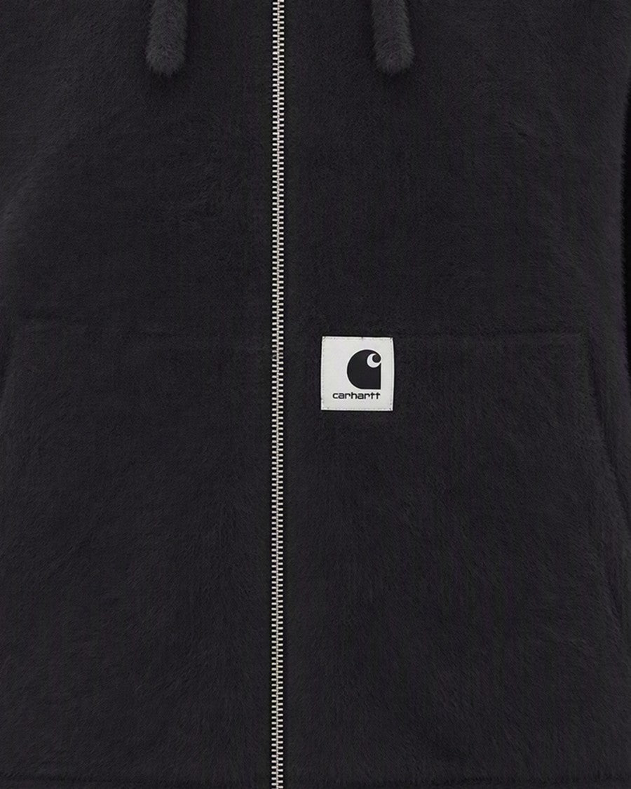Carhartt Wip Black Medium-Weight Hooded Sweater Jacket