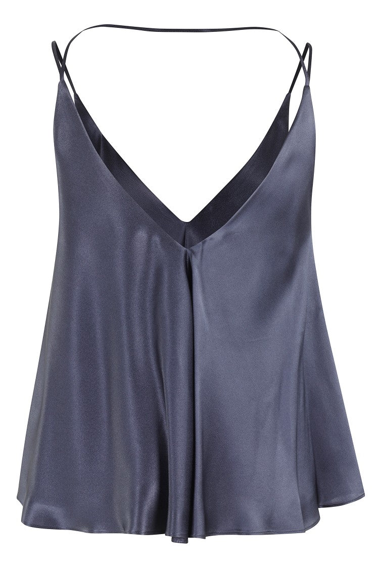 Semi Couture Etienne Flared Satin Top