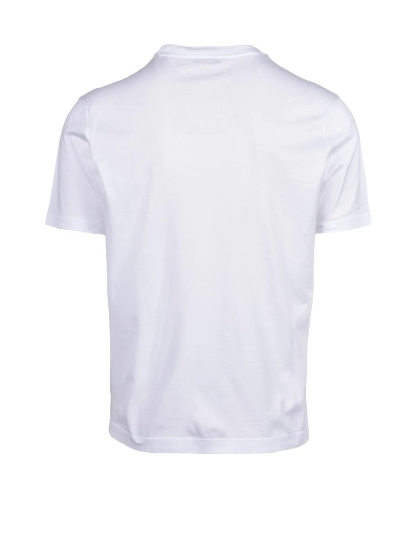 Paul & Shark Indigo Cotton T-Shirt With Metallic Logo And Minimalist Design