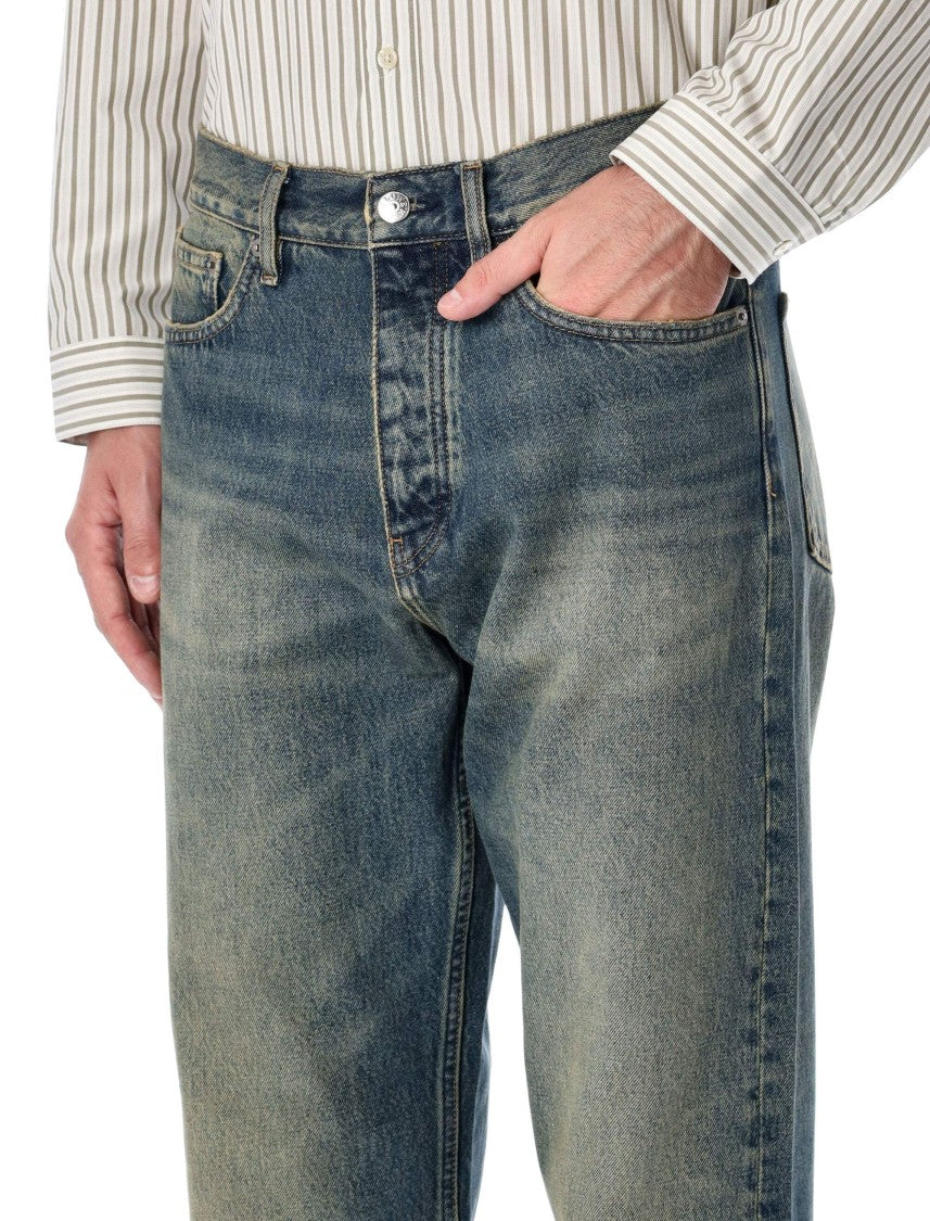 Sunflower Relaxed Fit Blue Jeans With Classic Five-Pocket Design