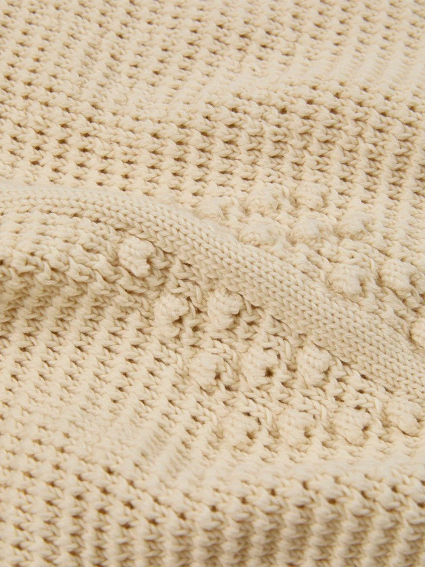 Zanone Textured Open-Knit Sleeveless Crop Top