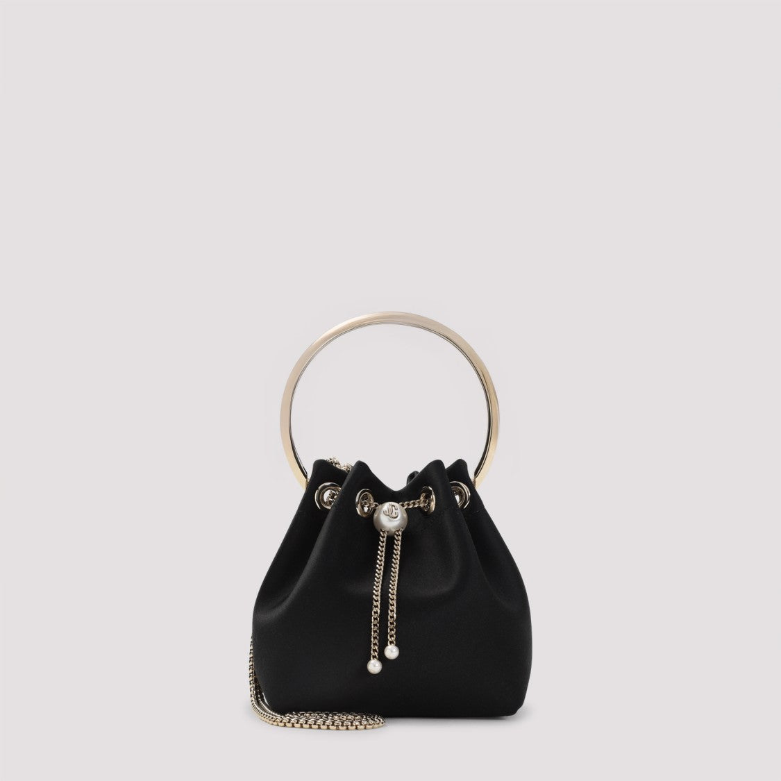 Jimmy Choo Bon Bon Black Satin Handbag