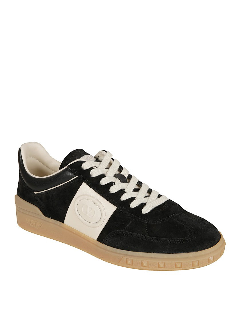 Valentino Garavani Split Leather And Nappa Low Top Sneakers