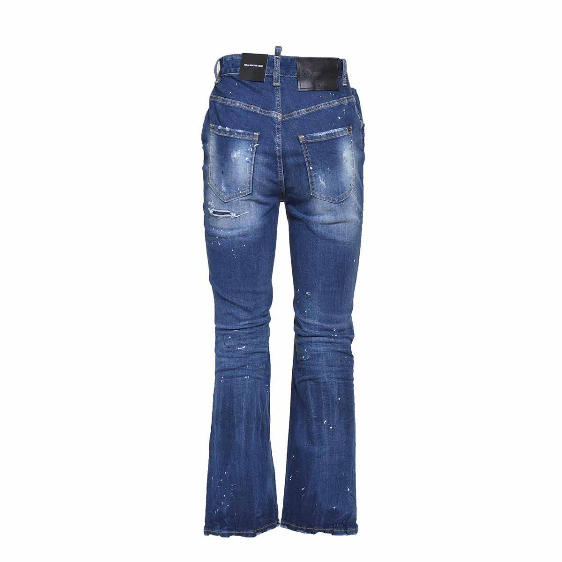 Dsquared2 Blue High Waist Bell Bottom Jeans
