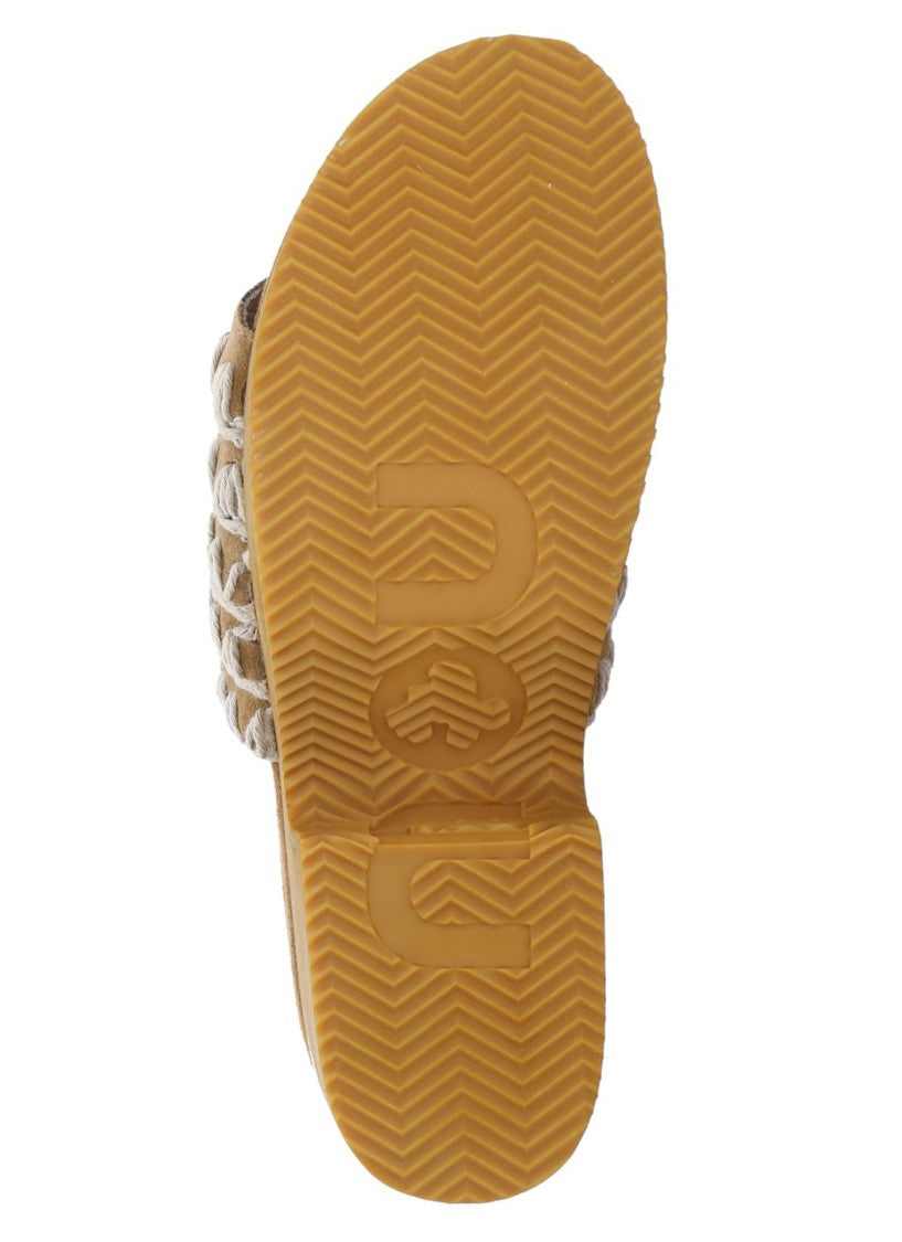 Mou Brown Monoband Upper Monoband Sandals