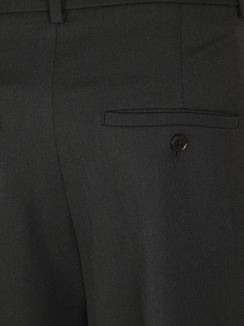 Max Mara Black Wide-Leg Trousers With High Waist
