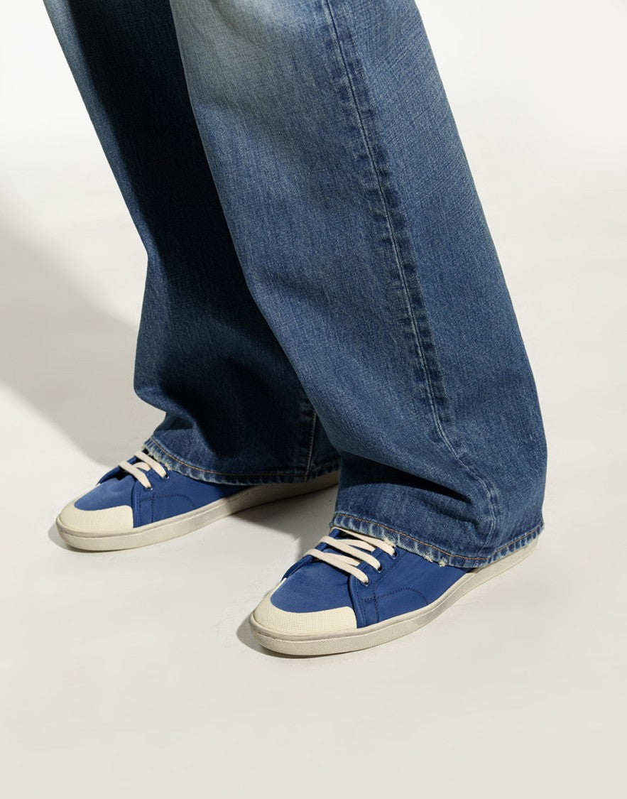 Saint Laurent Sl/39 Court Classic Logo Mid-Top Sneakers