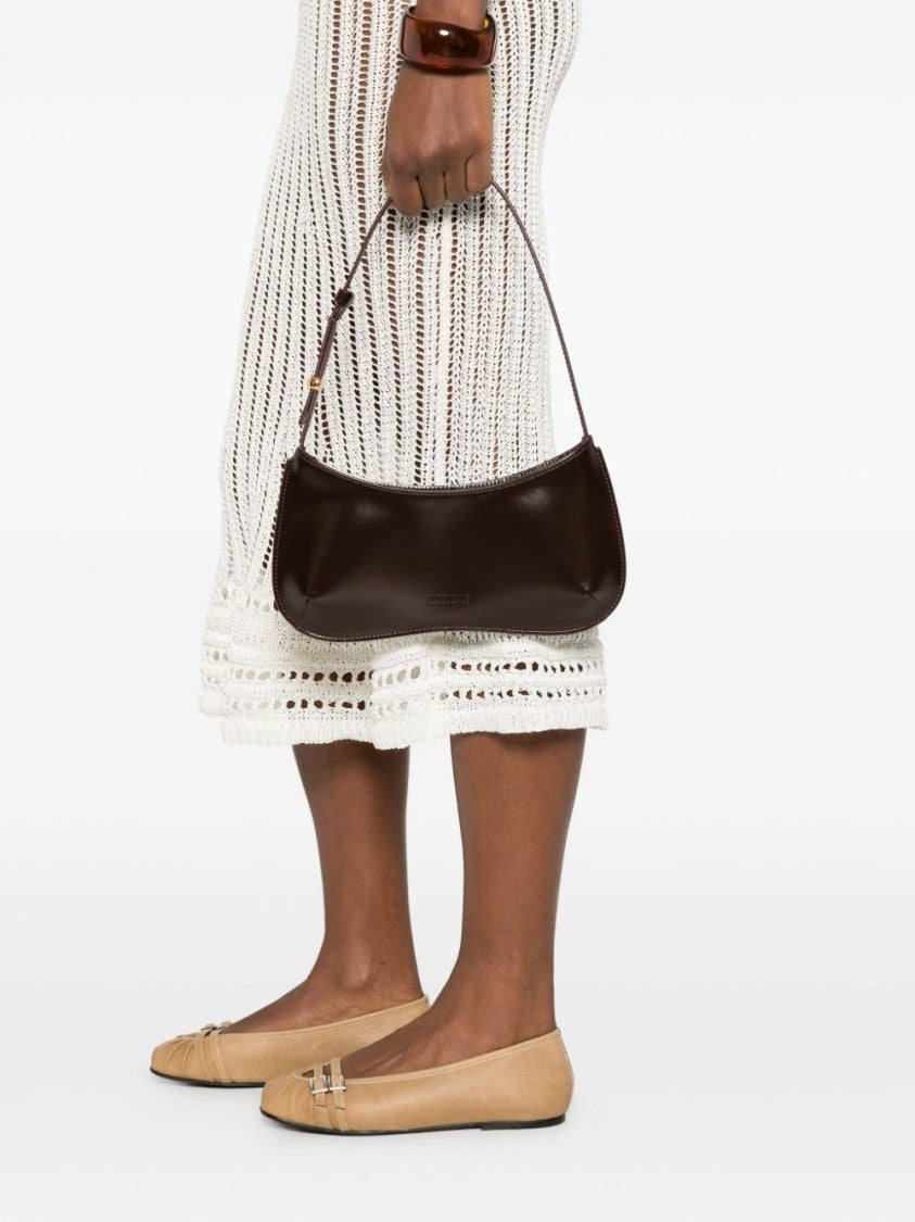 Jacquemus Dark Red Shoulder Bag With Adjustable Strap
