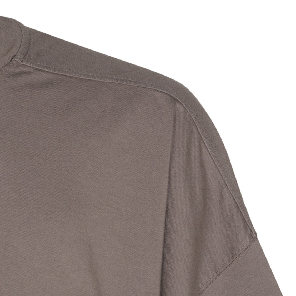 Rick Owens Relaxed-Fit T-Shirt With Dropped Shoulders In Muted Taupe