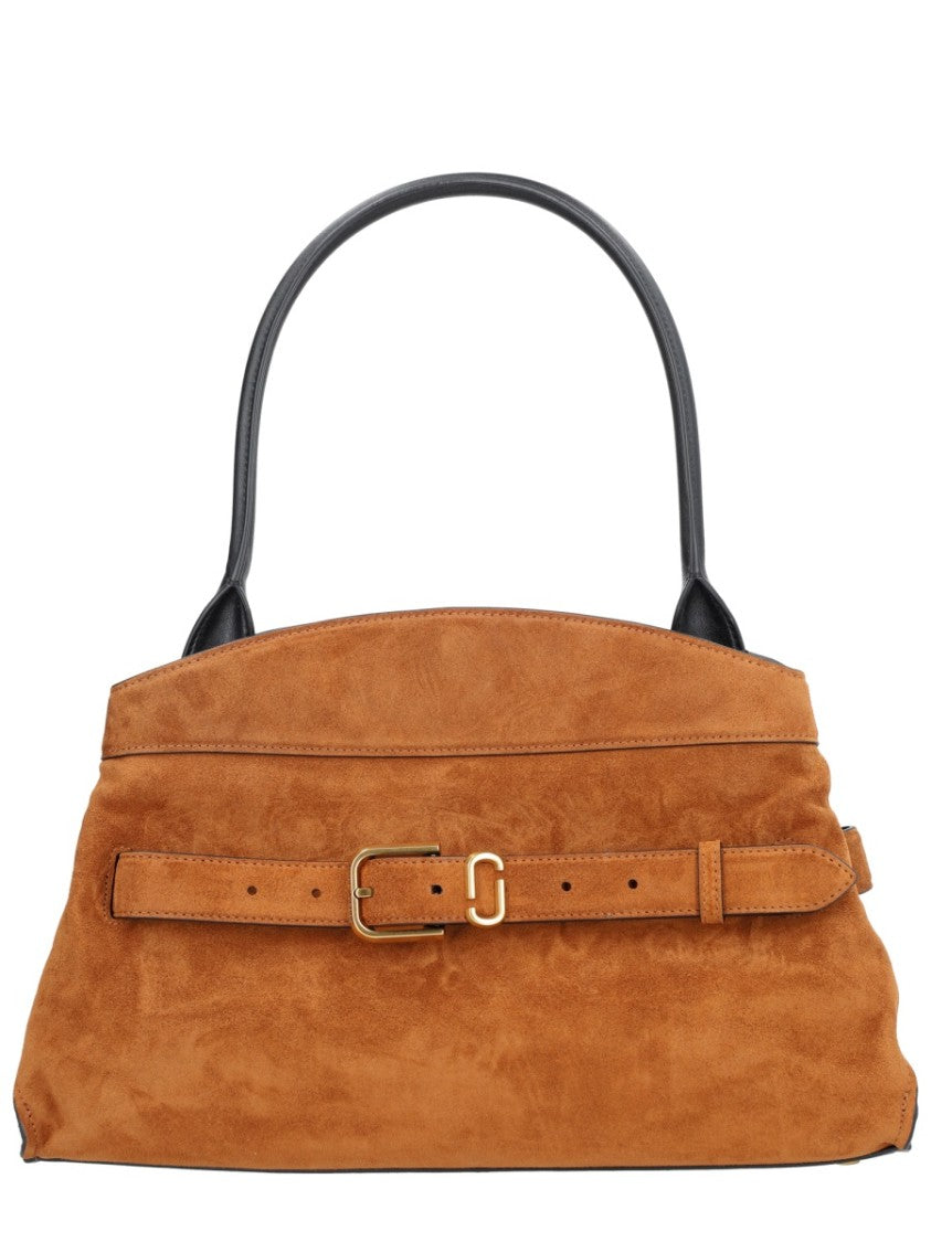 Marc Jacobs Buff Suede Structured Shoulder Bag