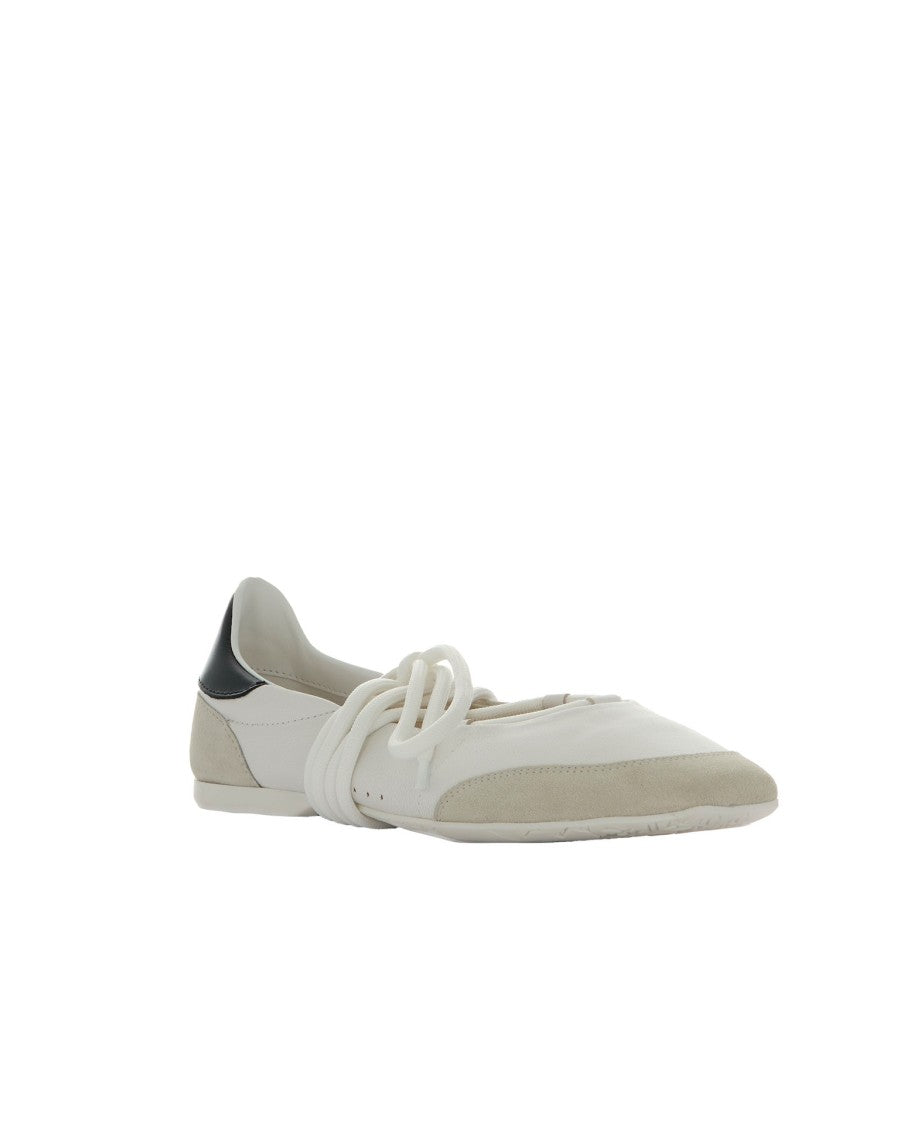 Patrizia Pepe Dancing Skin White Ballet Flats