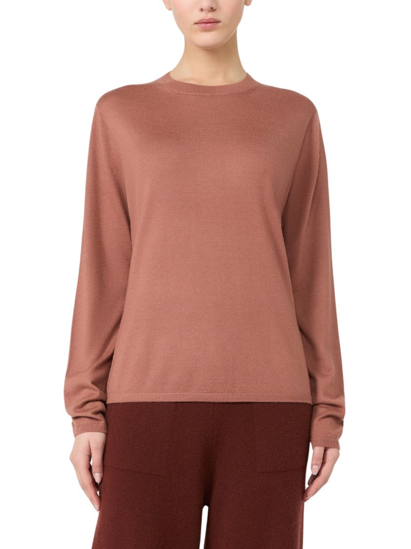 Max Mara Ultra-Lightweight Cashmere Crew-Neck Sweater