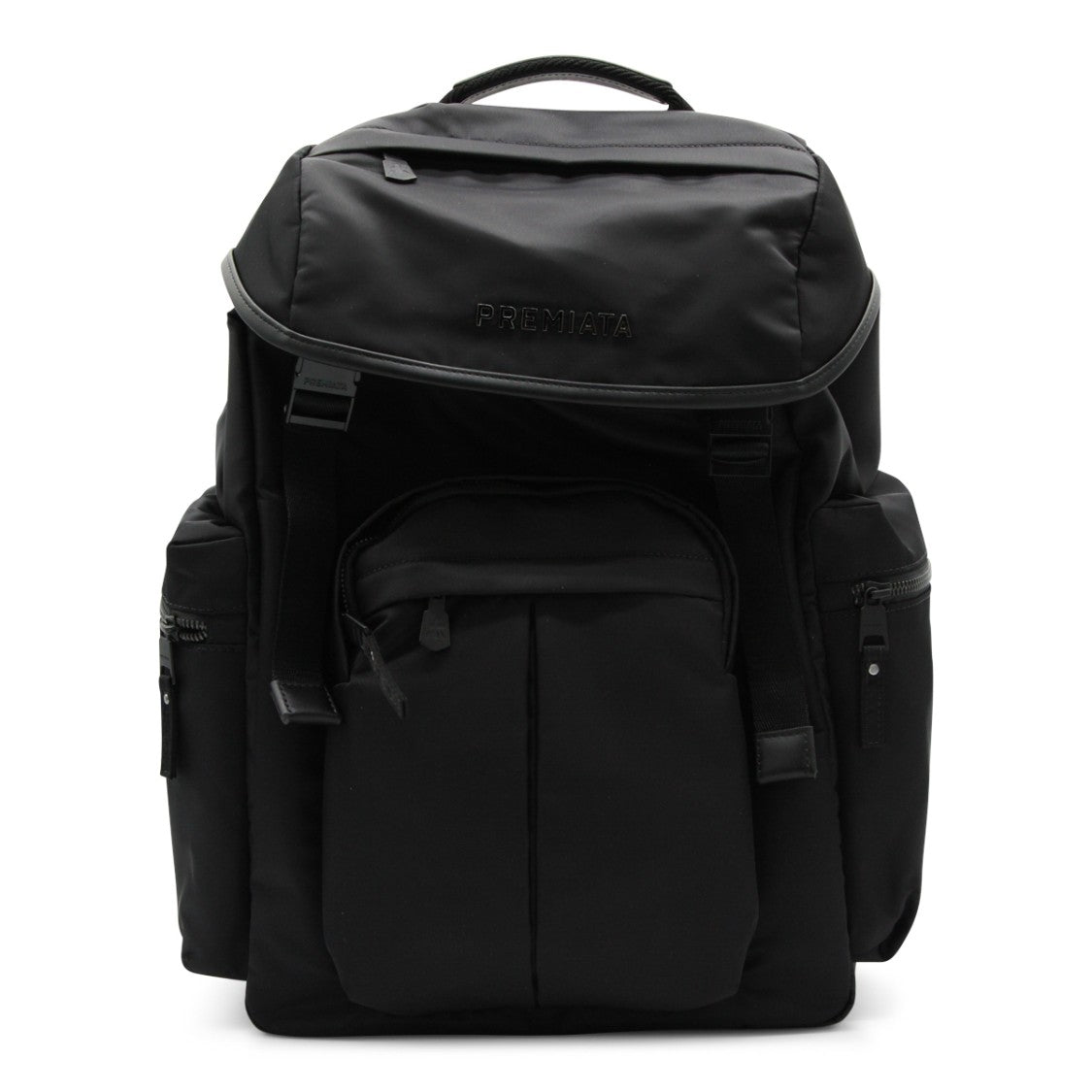 Premiata Structured Nylon Backpack With Logo Print