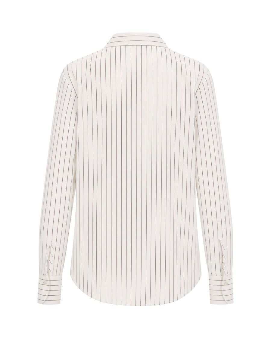 Patrizia Pepe Striped Cotton Poplin Shirt