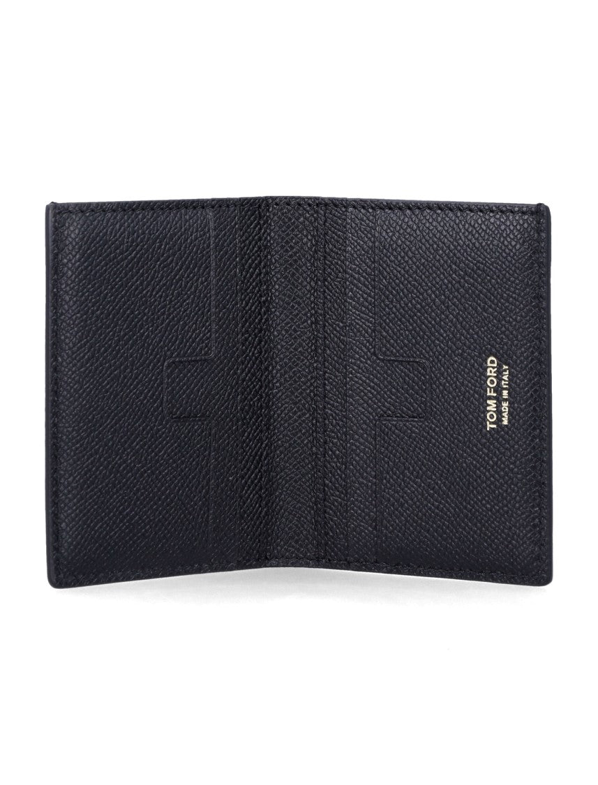 Tom Ford Grain Leather Folding Card Holder