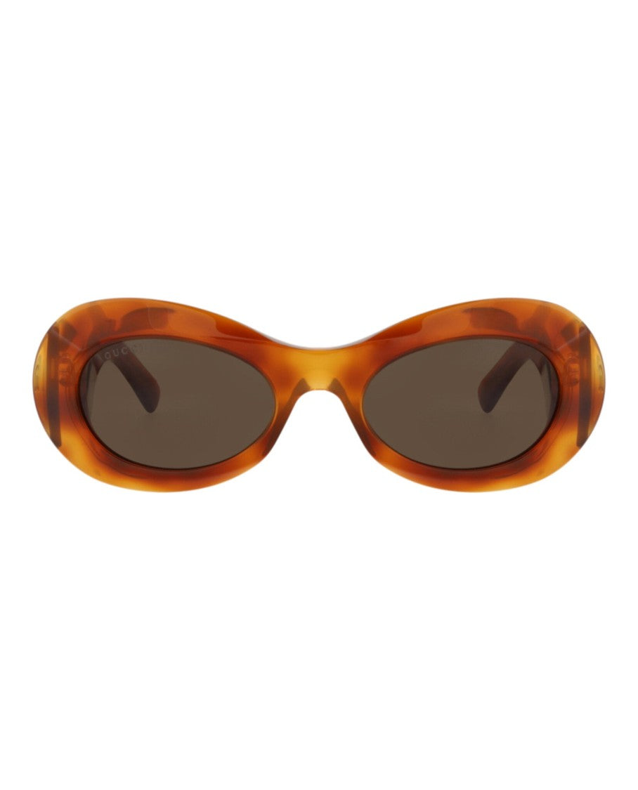 Gucci Round-Frame Recycled Acetate Sunglasses