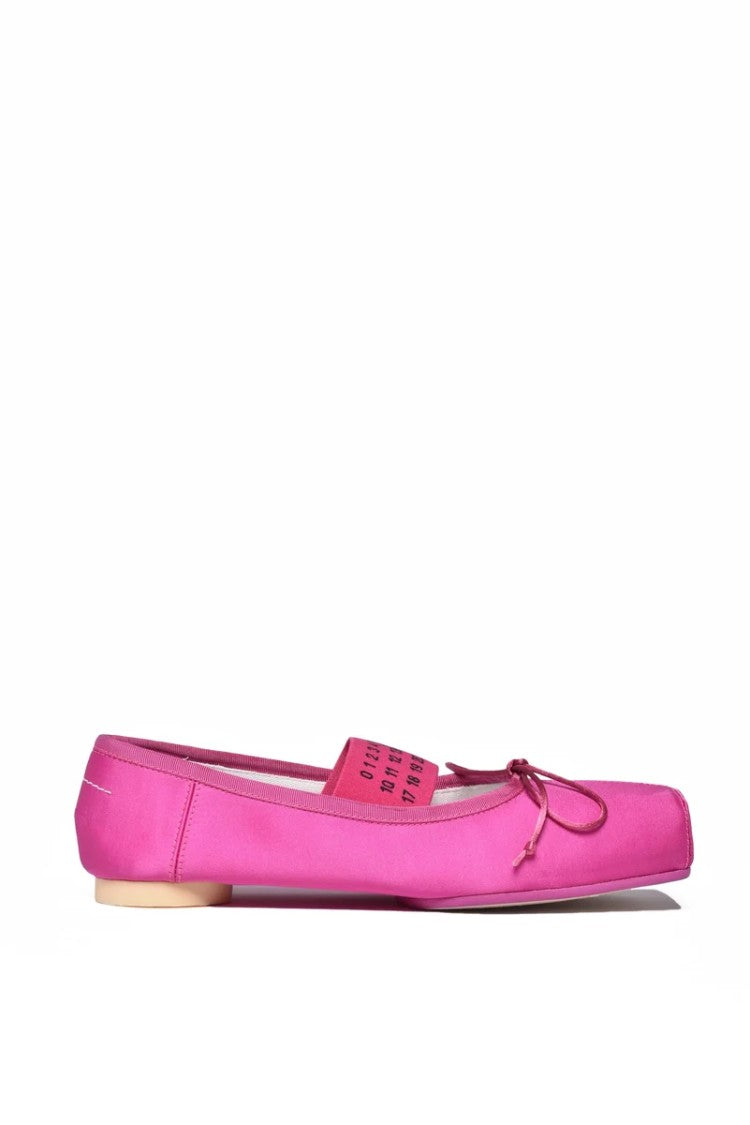 Mm6 By Maison Margiela Satin Ballerinas - Fuchsia
