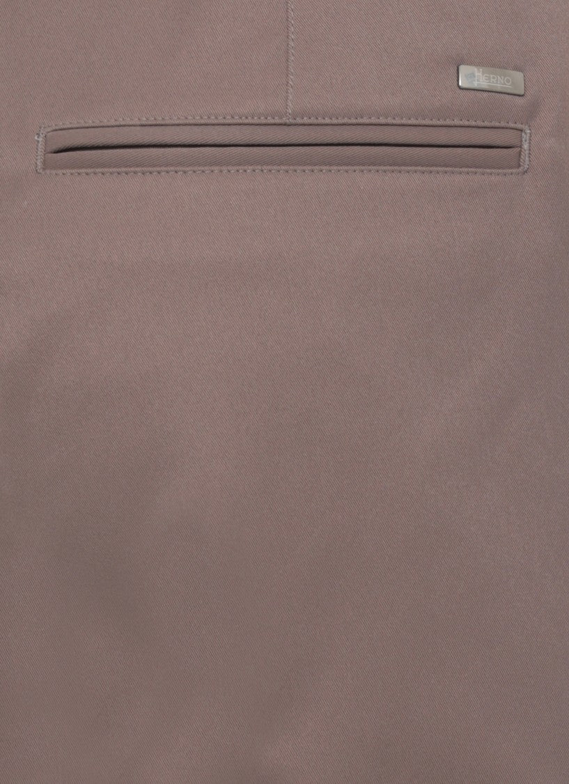 Herno Brown Relaxed Drawstring Straight-Leg Pants