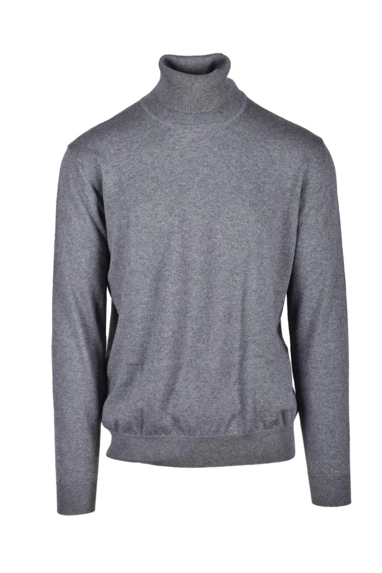 Hammond Grey High-Neck Cashmere-Blend Sweater