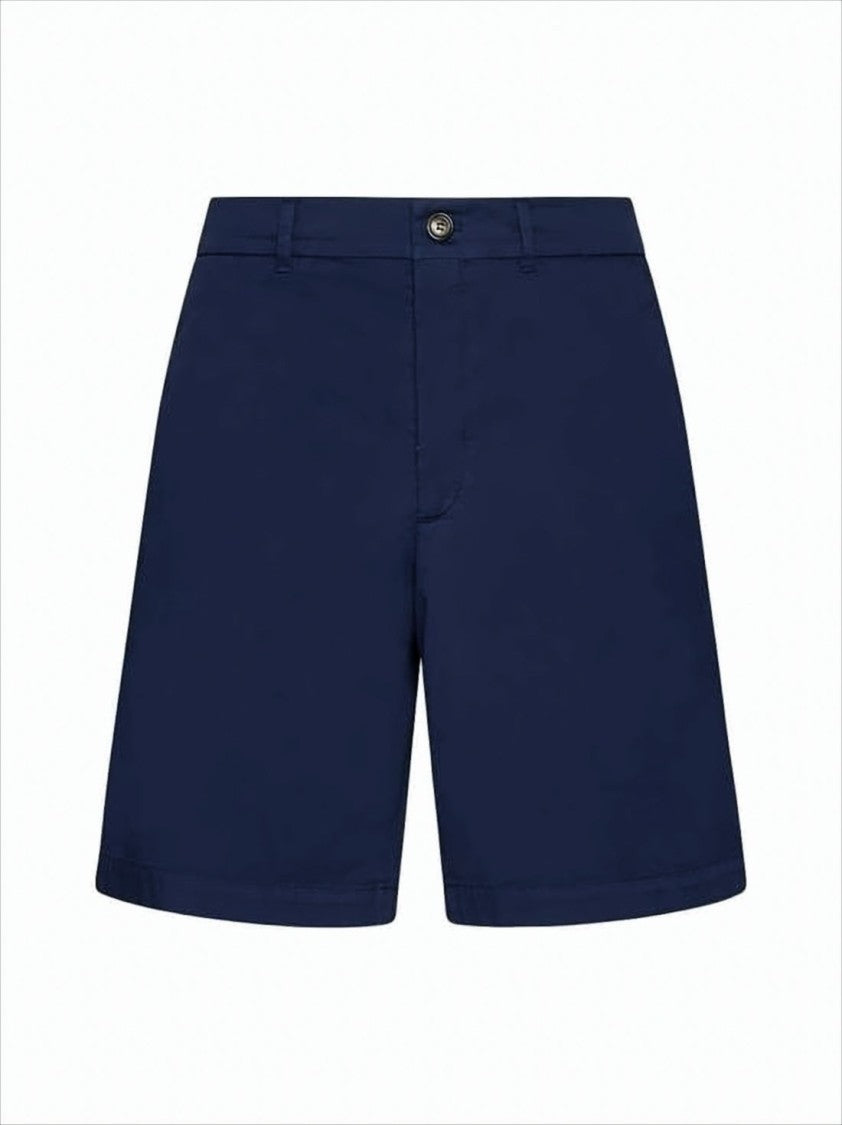 Brunello Cucinelli Tailored Blue Shorts With Flat Front