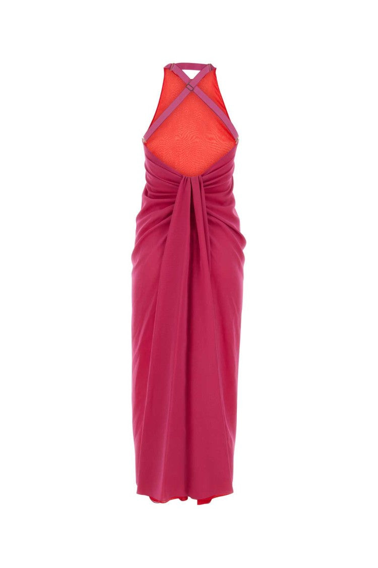 Fendi Fuchsia Silk Dress