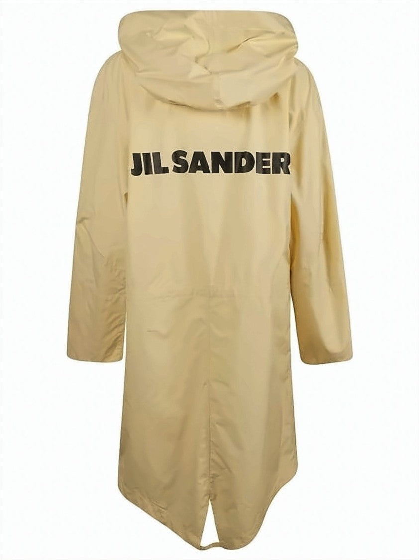 Jil Sander Hooded Lightweight Jacket With Fishtail Hem