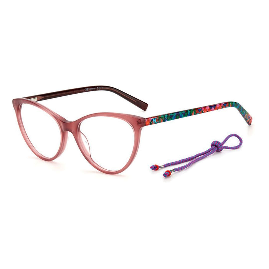 M Missoni Mmi 0009 Cat-Eye Frame Eyeglasses With Geometric Temples