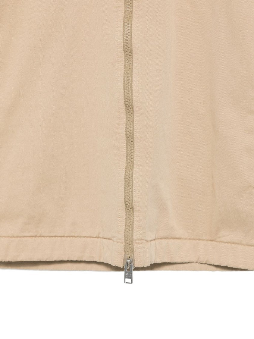 Woolrich Minimalist Zip-Up Classic Collar Jacket