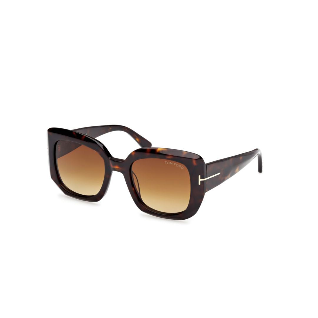Tom Ford Ft1220 Oversized Tortoiseshell Square Sunglasses