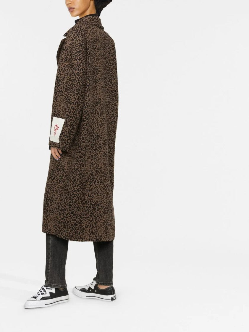 Golden Goose Contemporary Leopard-Print Oversized Coat