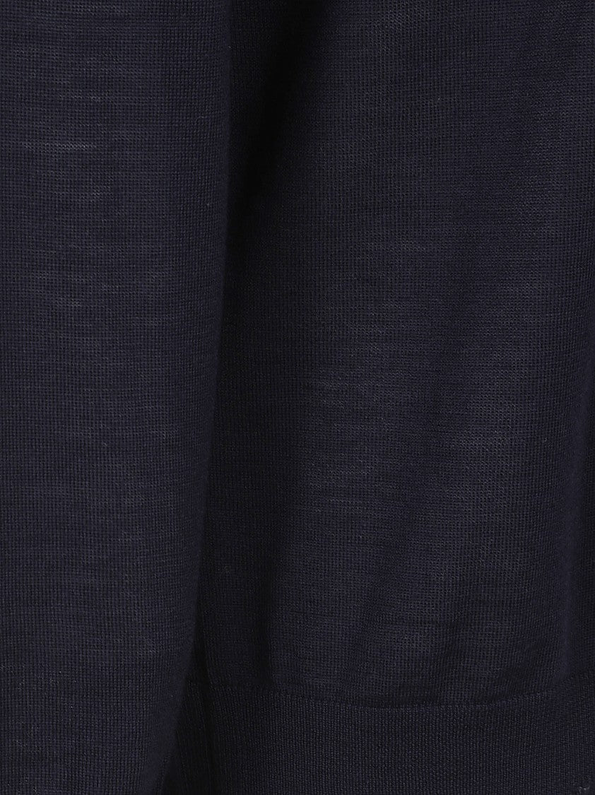 Golden Goose Crew Neck Sweatshirt In Deep Navy