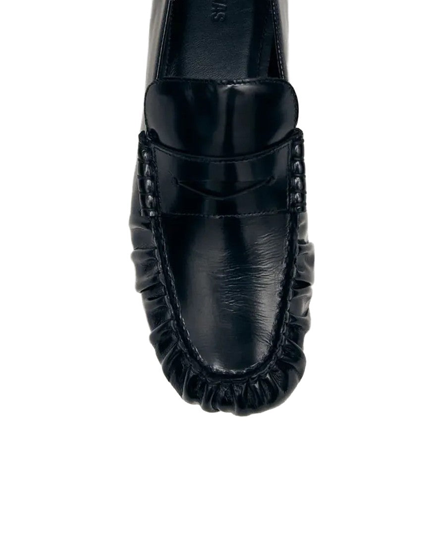 Alohas Penny Loafer Moccasins With Gathered Edges