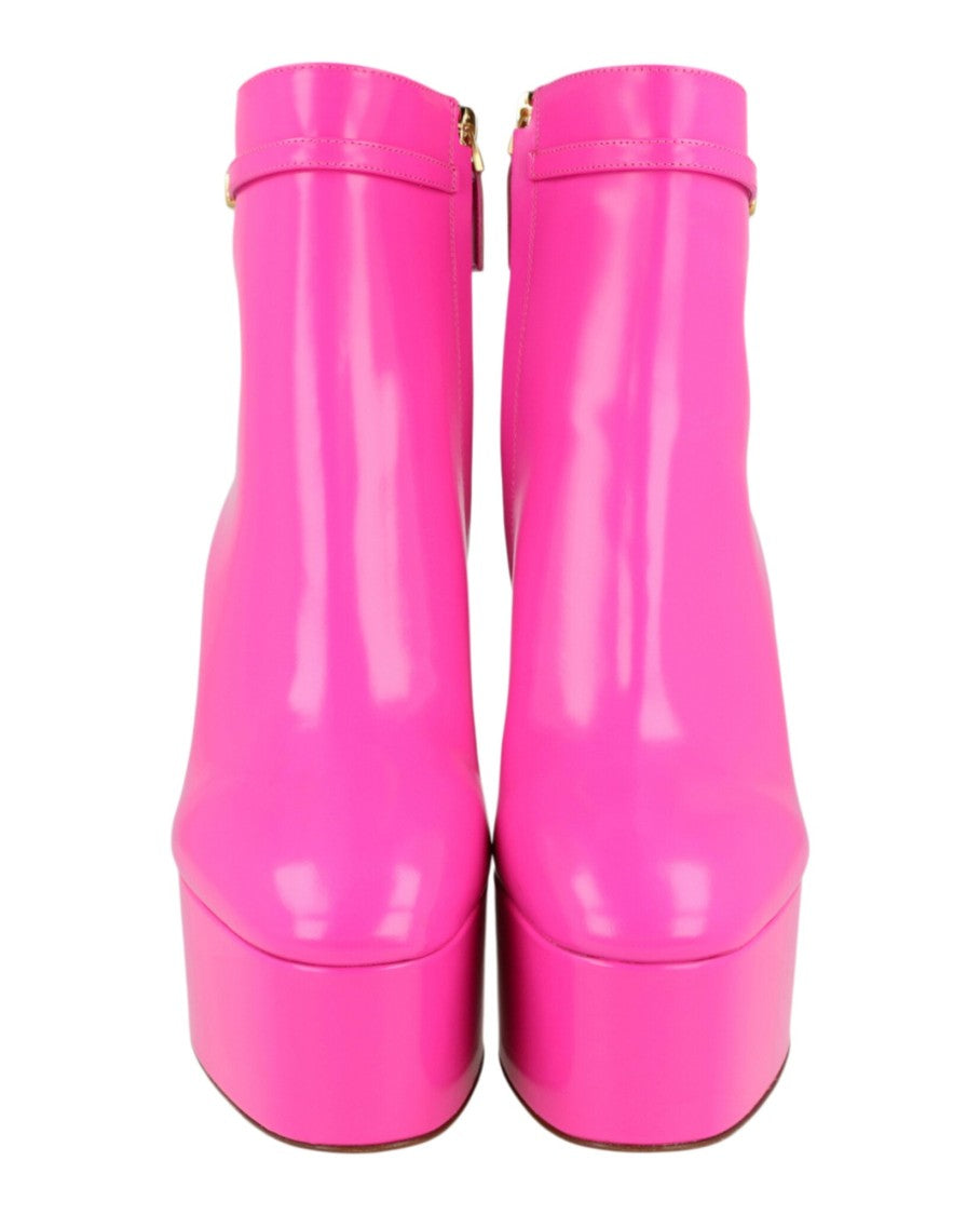 Valentino Tan-Go Platform Leather Boots