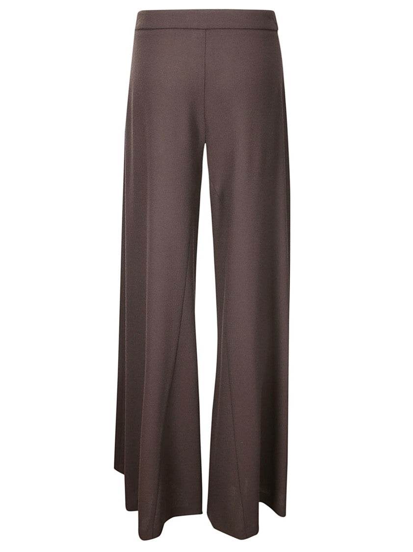 Stefano Mortari Cropped Palazzo Crepe Trousers