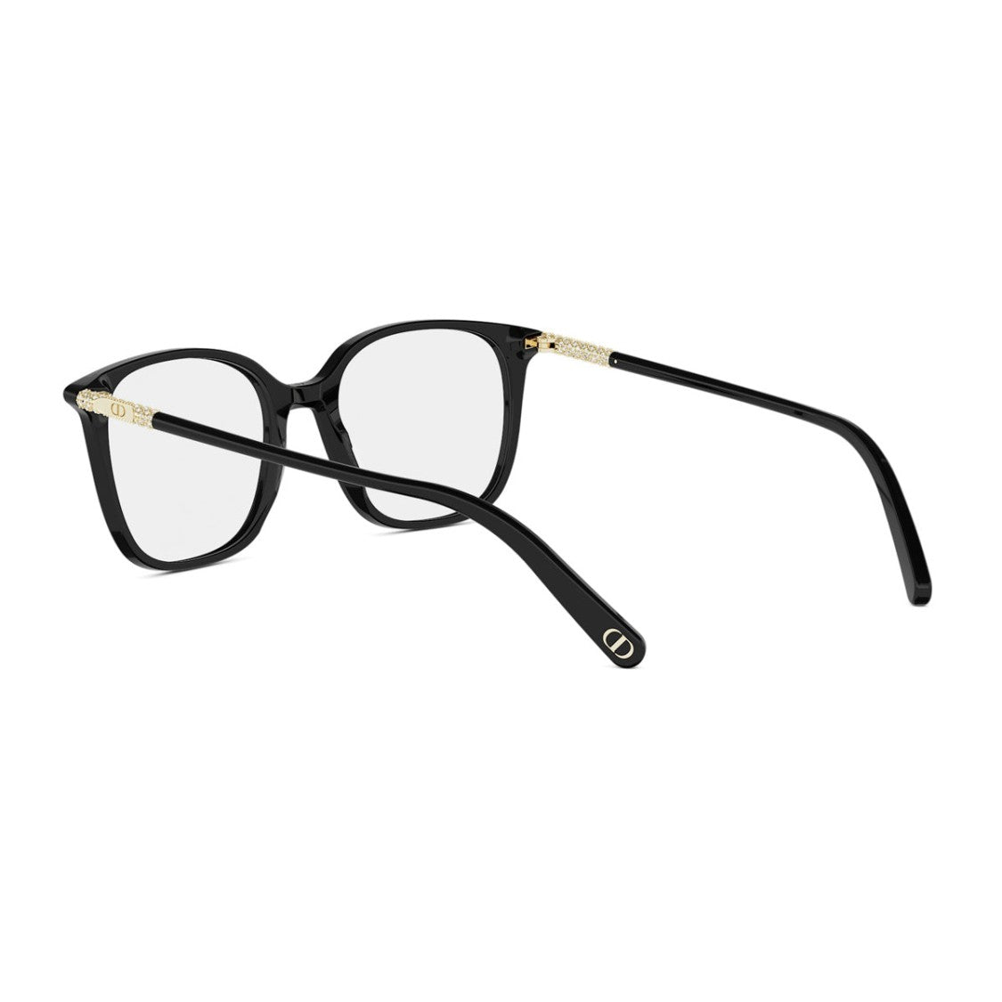 Dior Glossy Black Acetate Eyewear With Metallic Details