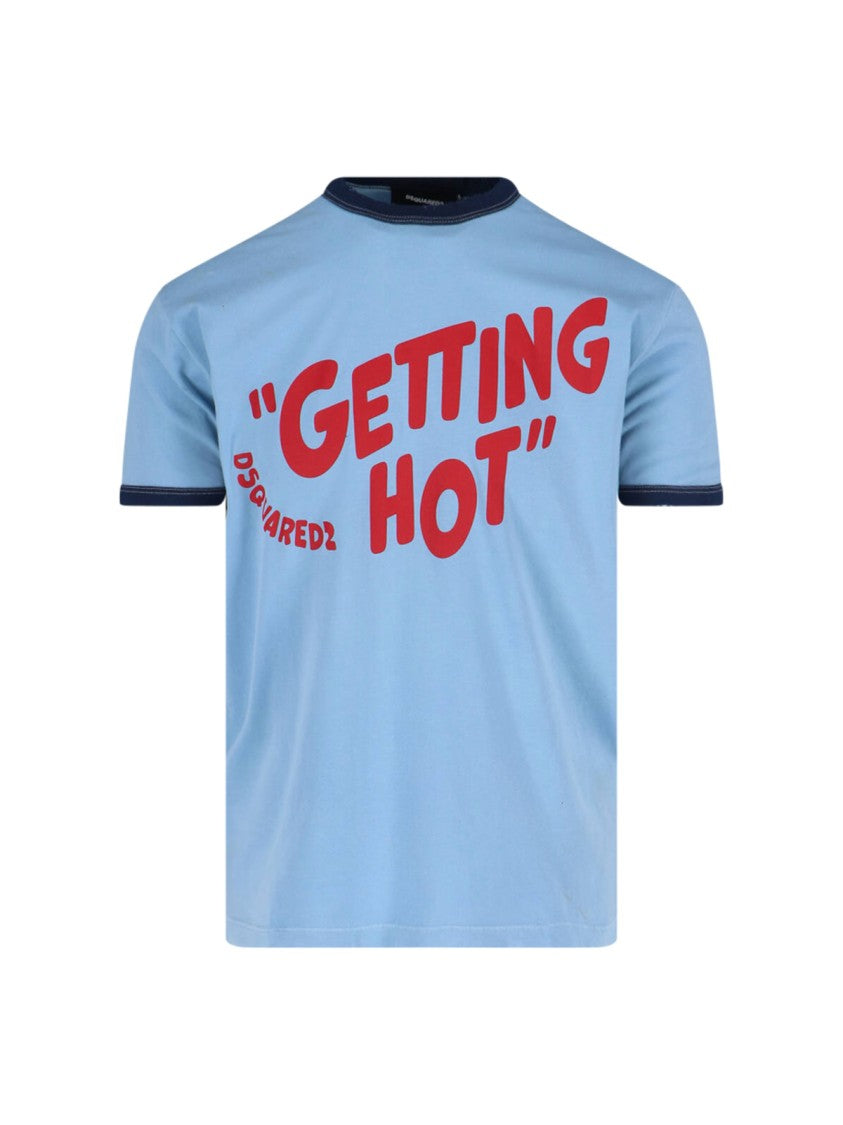 Dsquared2 Logo' T-Shirt – Light Blue