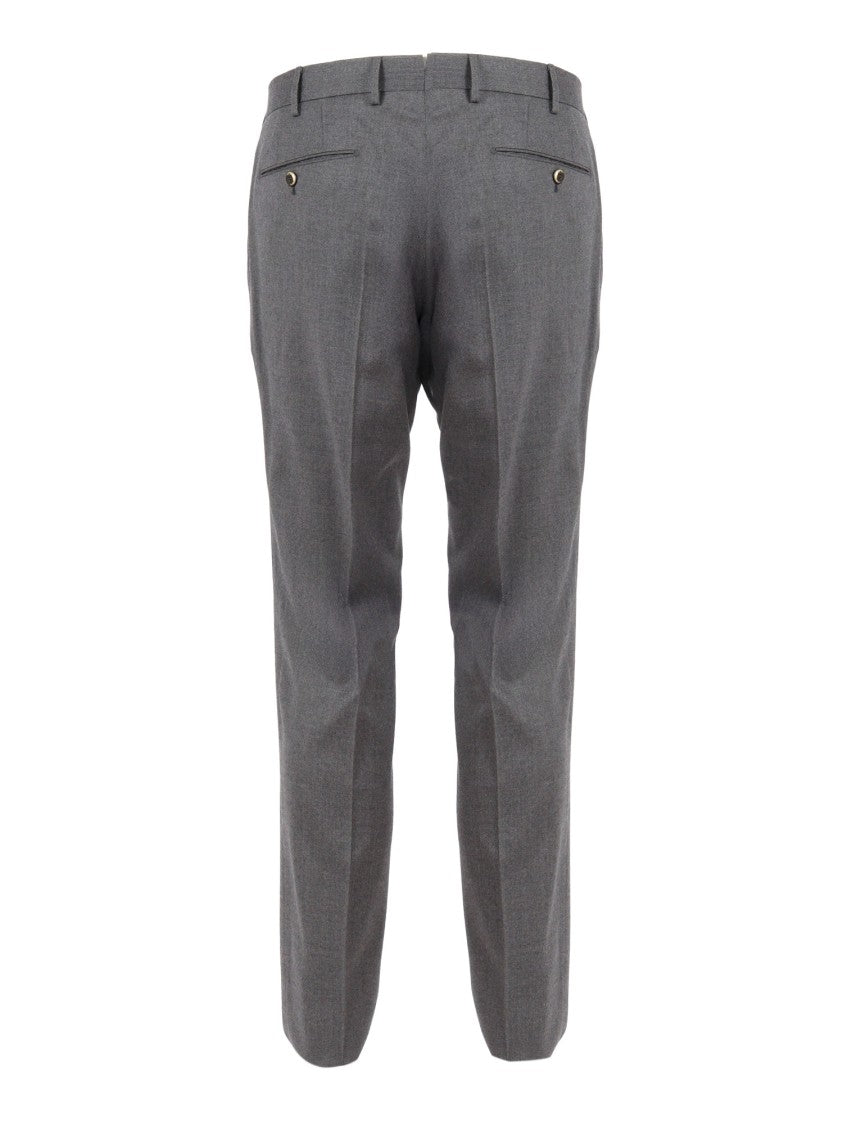 Pt01 Slim Fit Trousers With Diagonal Pockets