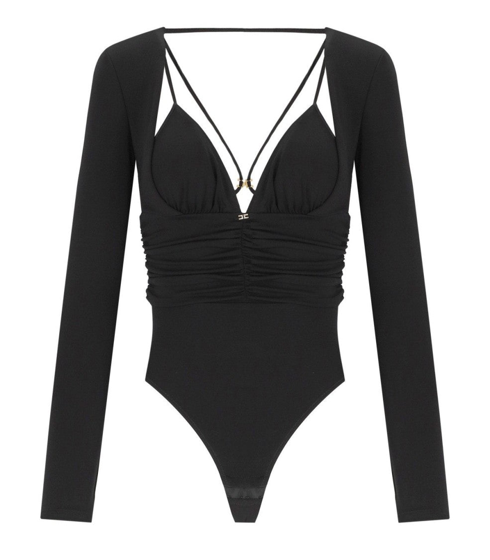 Elisabetta Franchi Black Bodysuit
