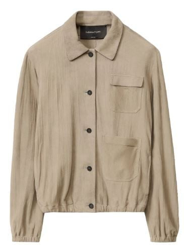 Fabiana Filippi Brown Leather Jacket