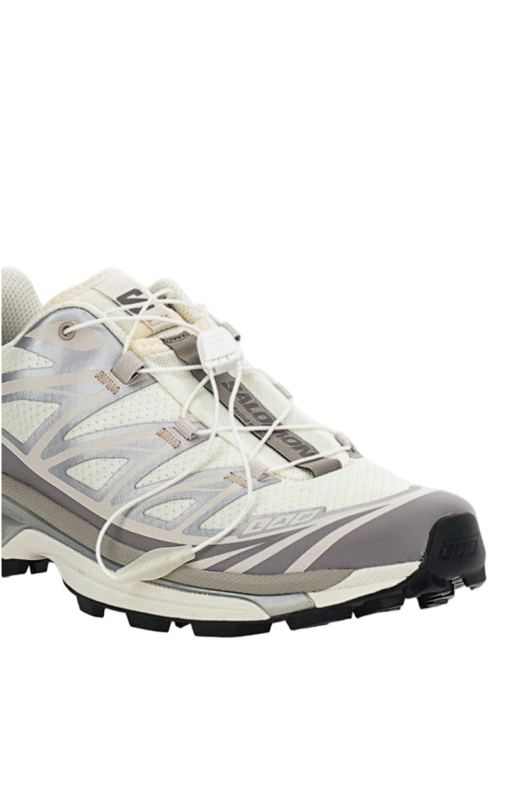 Salomon White Xt-6 Mesh Tpu Sneakers