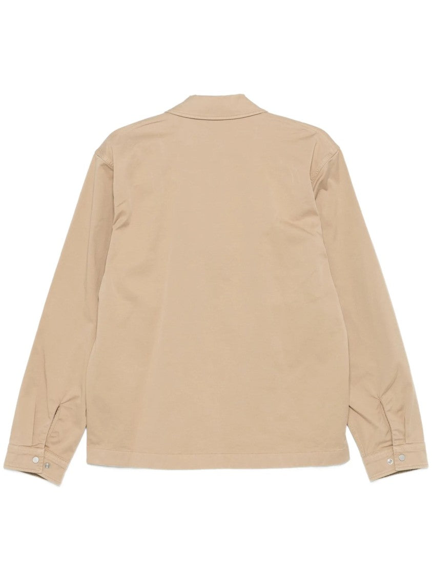 Woolrich Minimalist Zip-Up Classic Collar Jacket