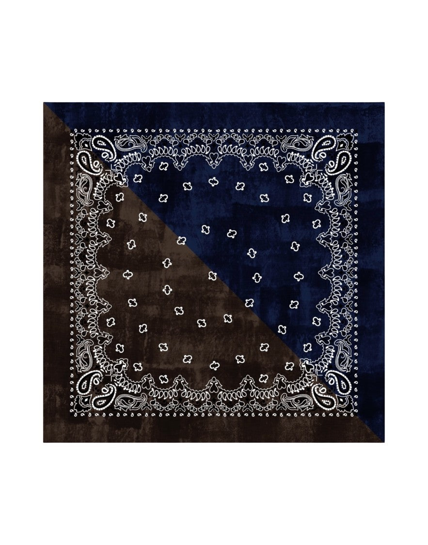 Destin Rectangular Scarf With Paisley Pattern And Fringed Edges