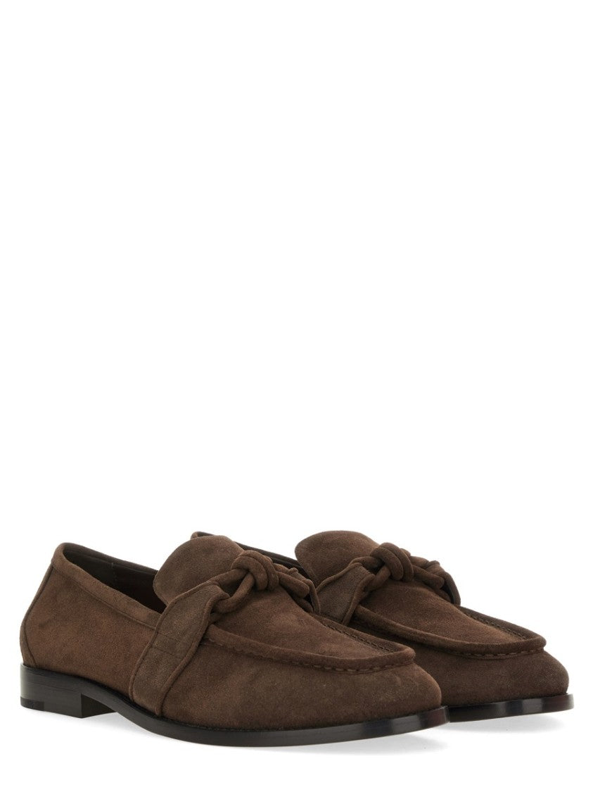 Bottega Veneta Astaire Calf Leather Knot Loafers