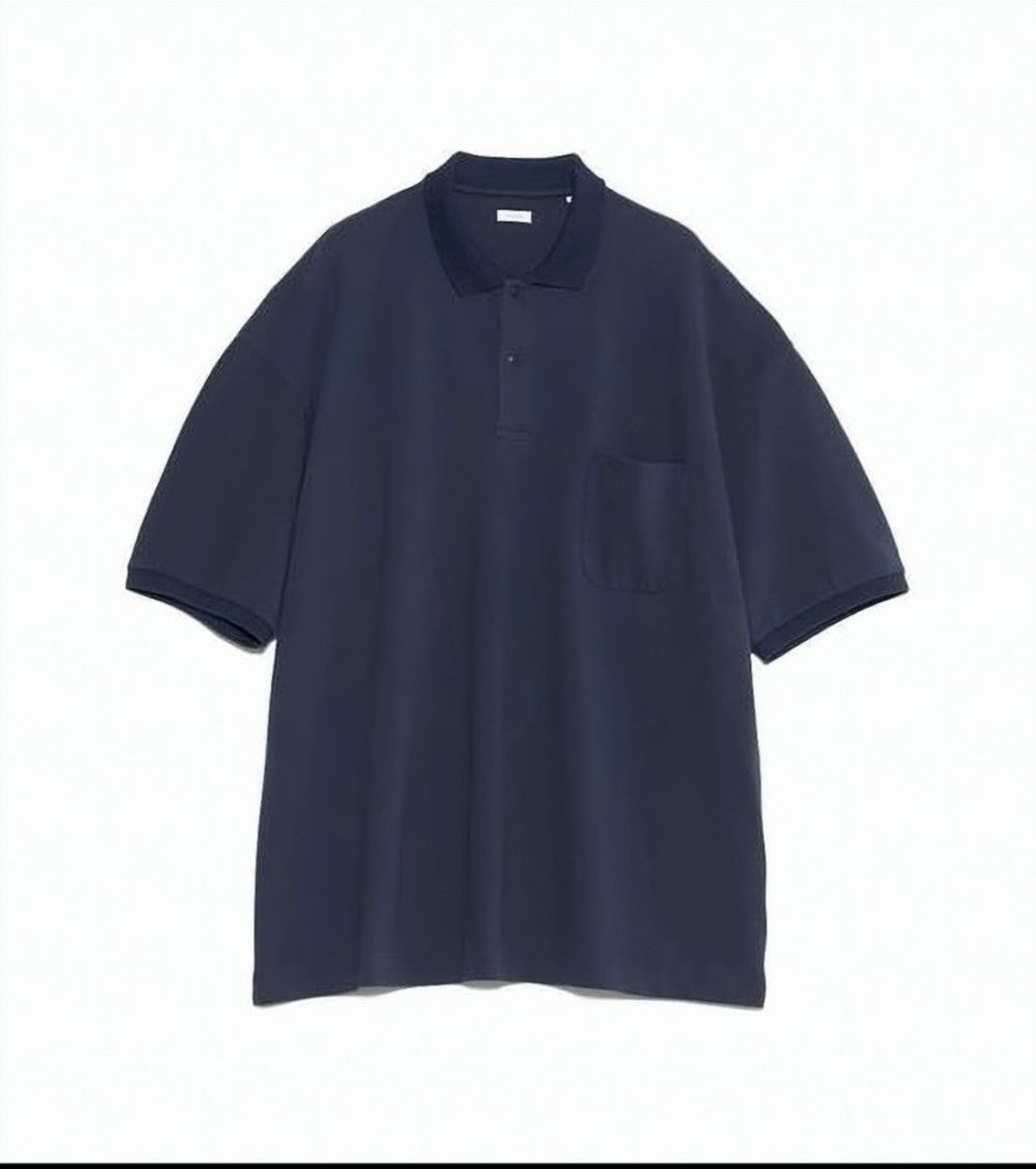 Nanamica Blue Polo Shirt With Structured Collar And Minimalist Design