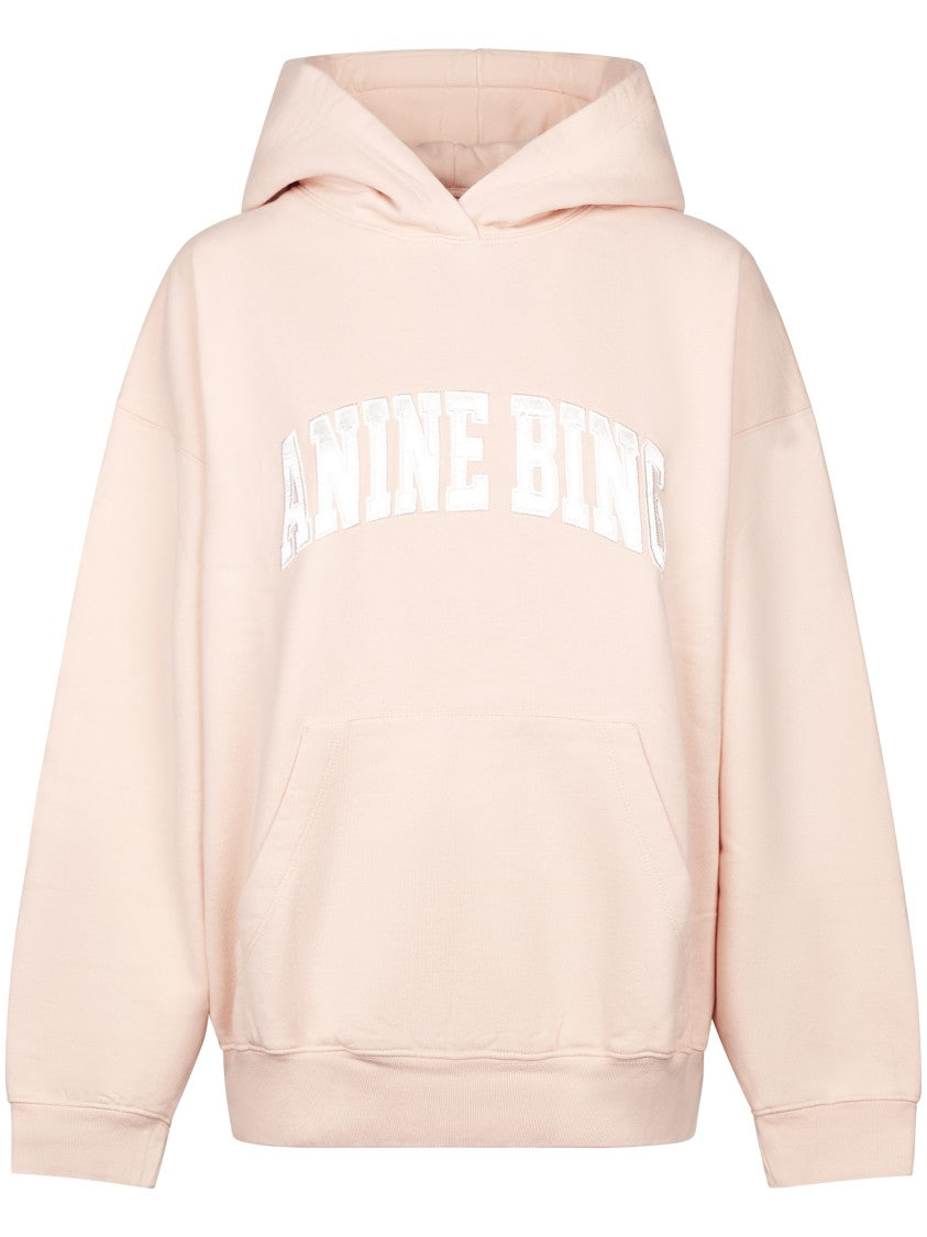 Anine Bing Harvey Sweatshirt Anine Bing Pink Hoodie